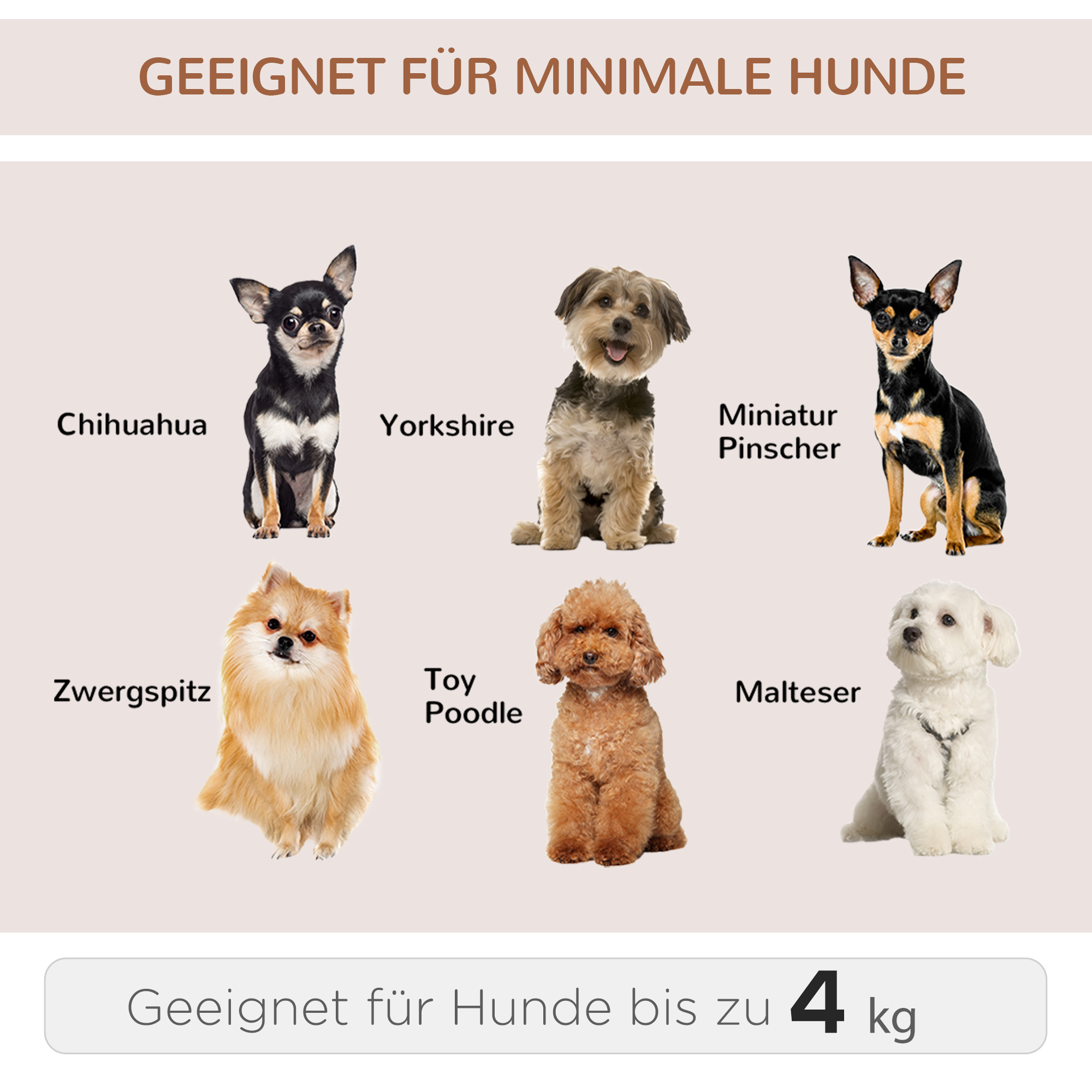2-in-1 Hundetransporttasche Oxfordstoff Grau + Weiß + Schwarz
