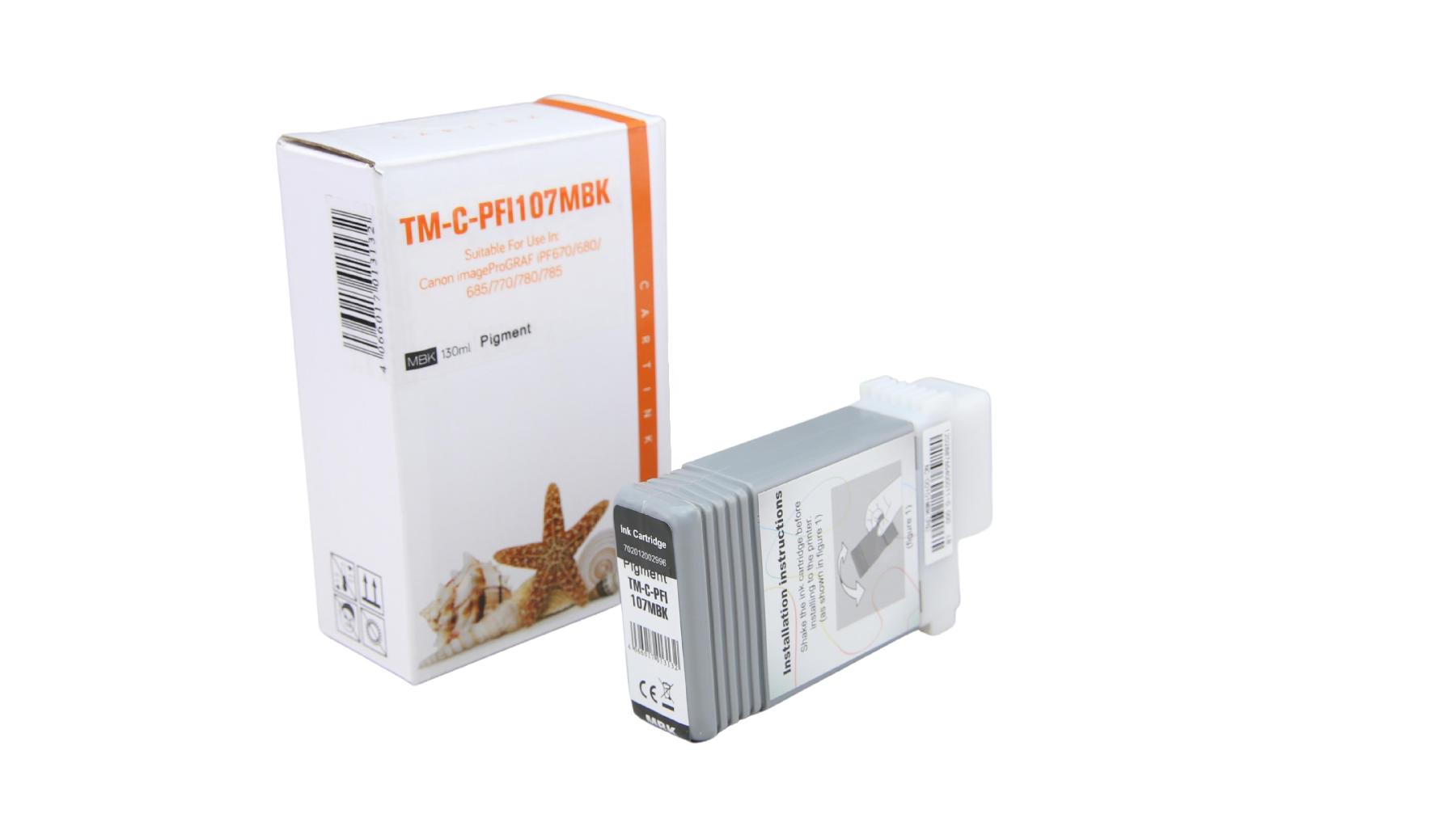 PFI107MBK Refill Tinte Matt black für Canon / 6704B001 / 130ml