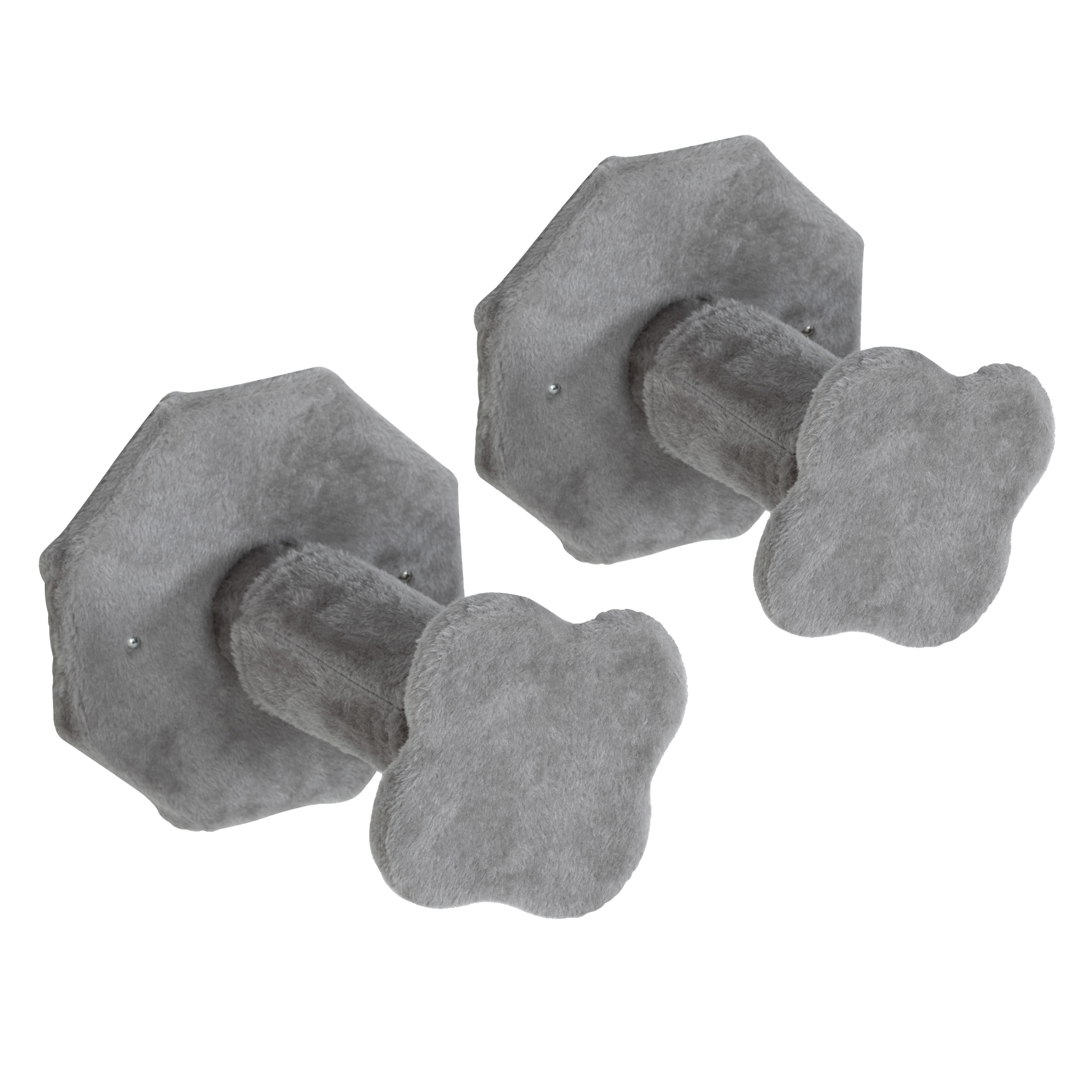 Katzen Kletterwand, inkl. Katzenhaus, Leitern, Spielball, platzsparend, Hellgrau