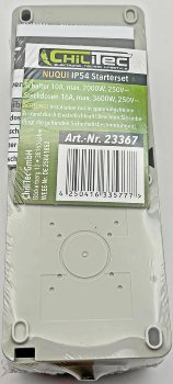 NUQUI Feuchtraum Schalter & Steckdose / IP54, Aufputz, 250V~/ 10A/16A, Vertikal