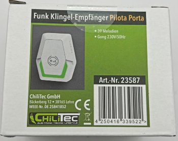 Funk-Klingel Empfänger "Pilota Porta" / 230V-Empfänger