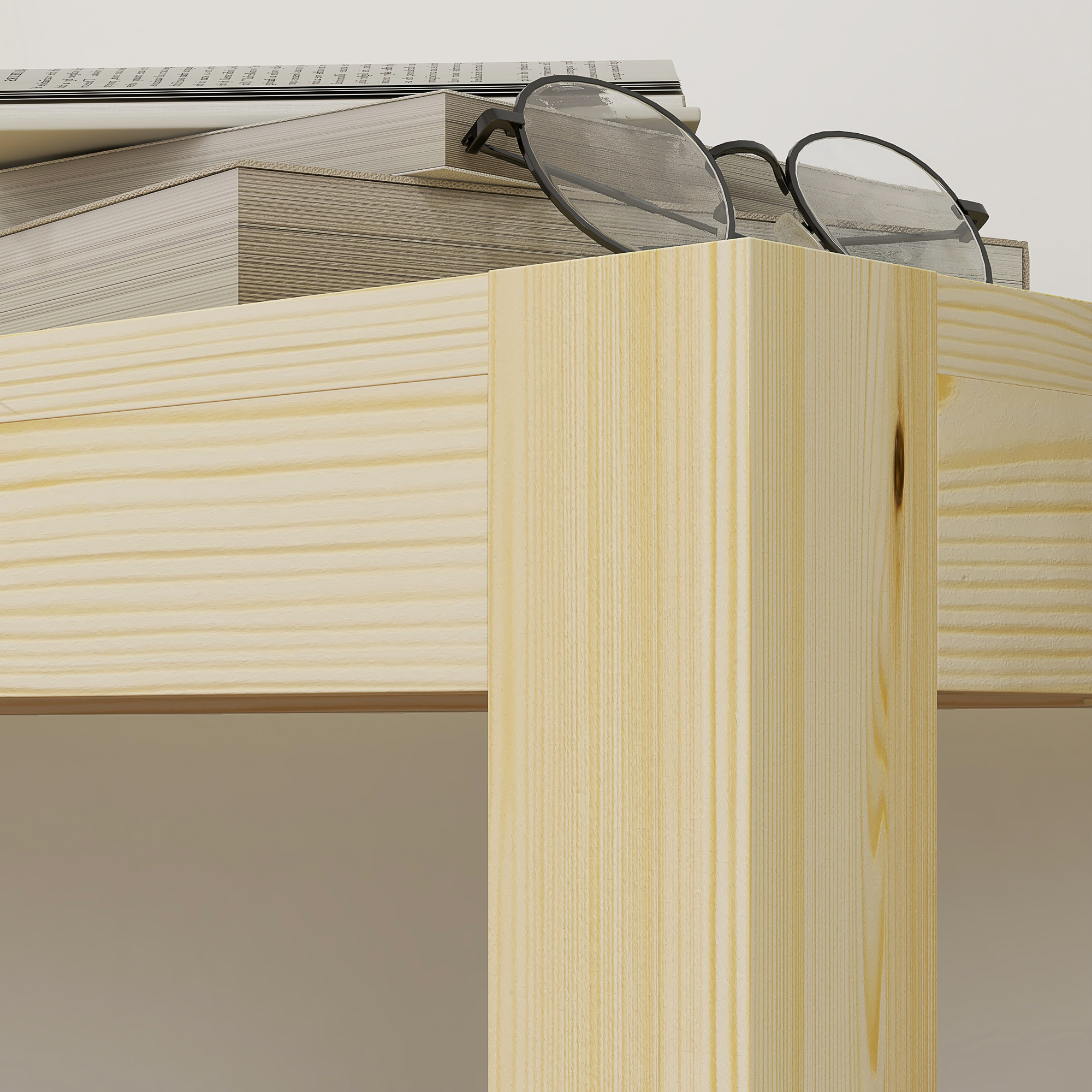 Sitzbank, Platz für 3 Personen, bis 330 kg, Kiefernholz, 175x33x45 cm