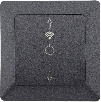 MILOS WiFi Rolladensteuerung, Anthrazit / Android + iOS- App,Alexa/Google tauglich