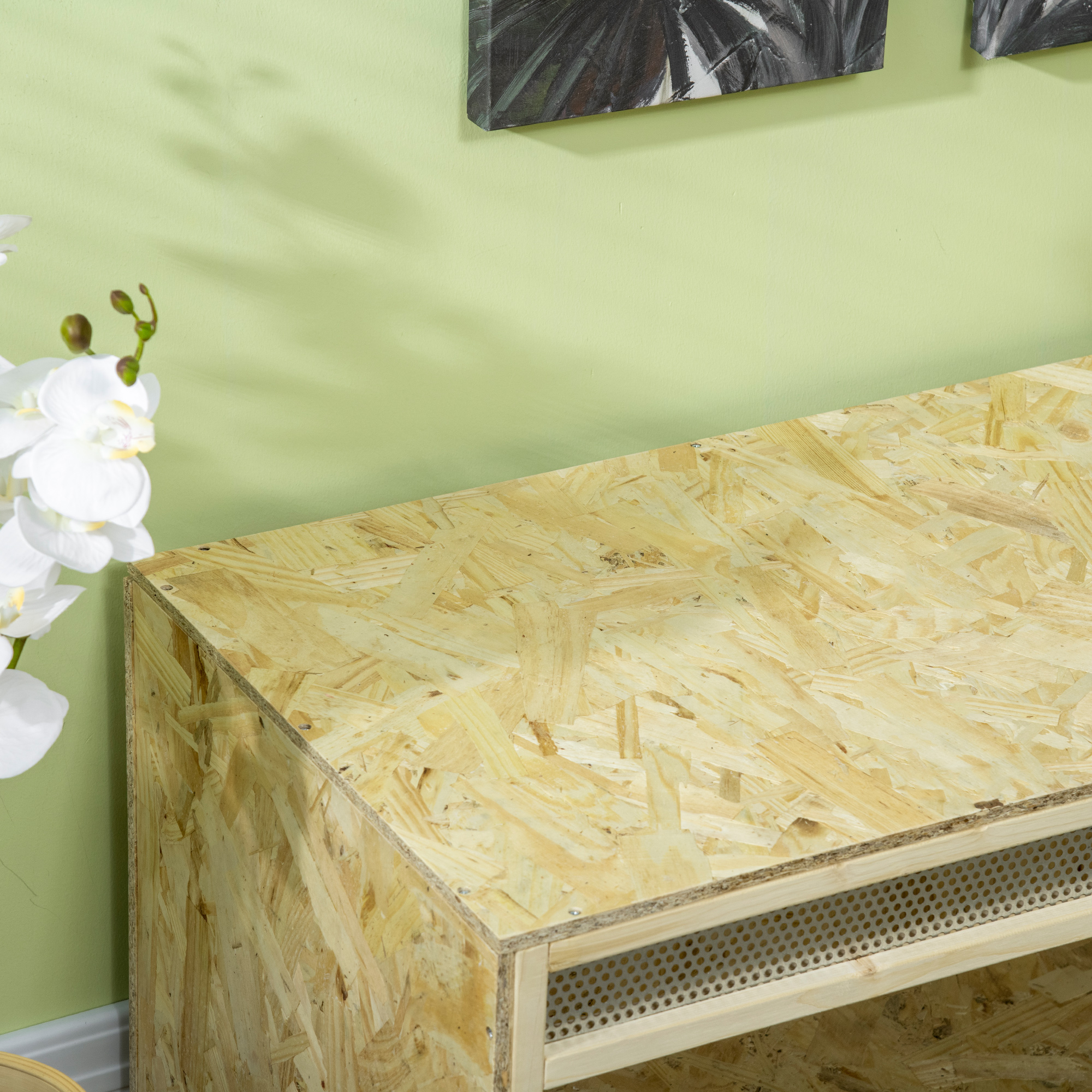 Terrarium für Reptilien/Amphibien, Glasschiebetüren, Lüftungsgitter, 120x50x50cm