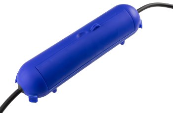 Kabelschutzbox für Aussen IP44 XL, für CEE, LxØ 365x90mm, Blau