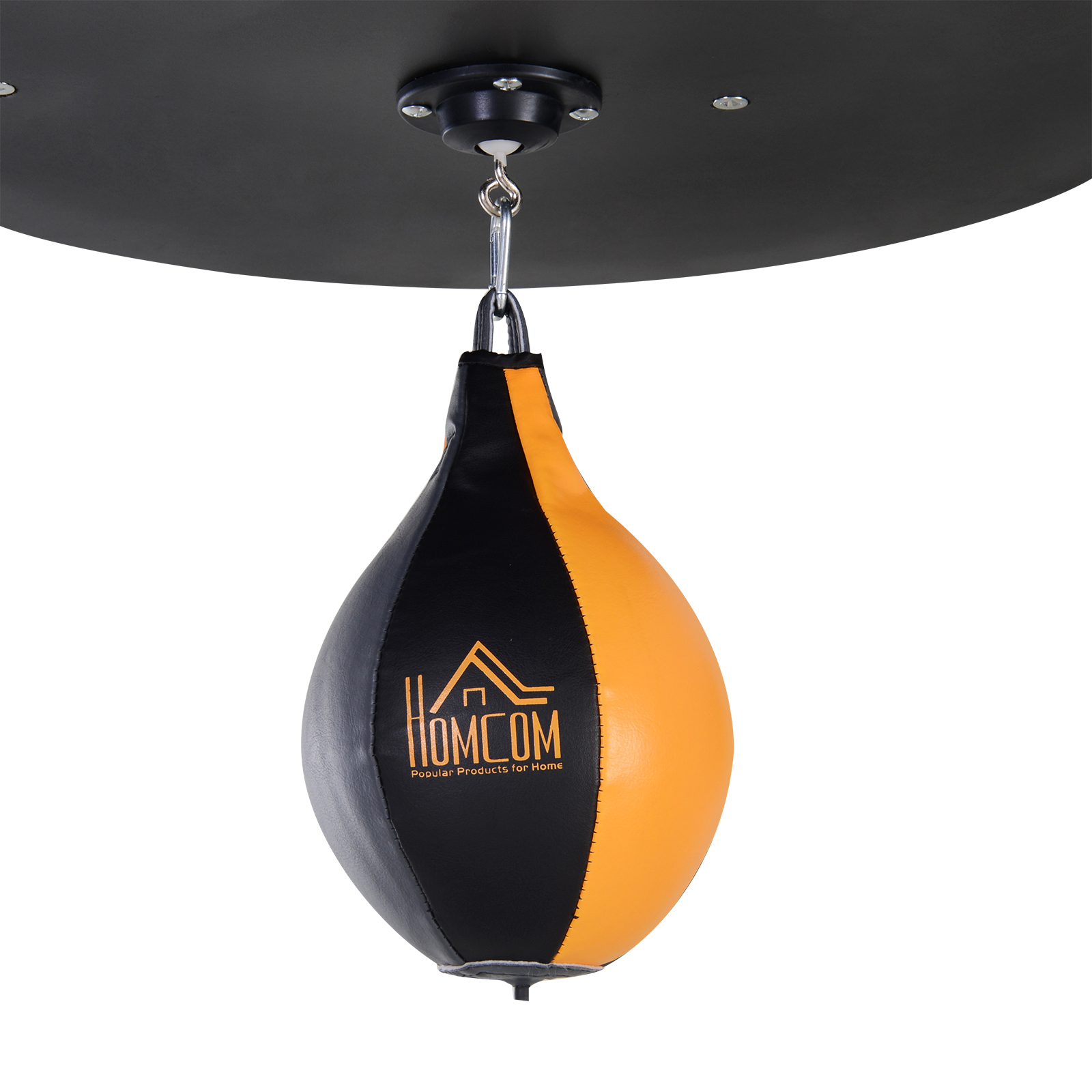 2-in-1 Boxsackständer max. Tragkraft 100 kg, drehbar Boxsackhalterung aus Stahl mit 20kg Boxsack Punchingball, stehend höhenverstellbar Boxsackhalter, für Indoor Fitness Training, Schwarz