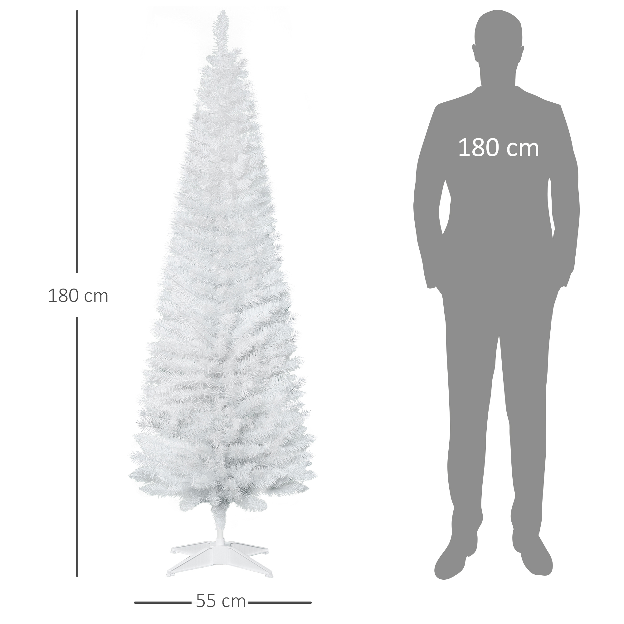 Künstlicher Weihnachtsbaum 180 cm Tannenbaum künstlich mit 390 Spitzen Christbaum Weihnachtsdeko für drinnen