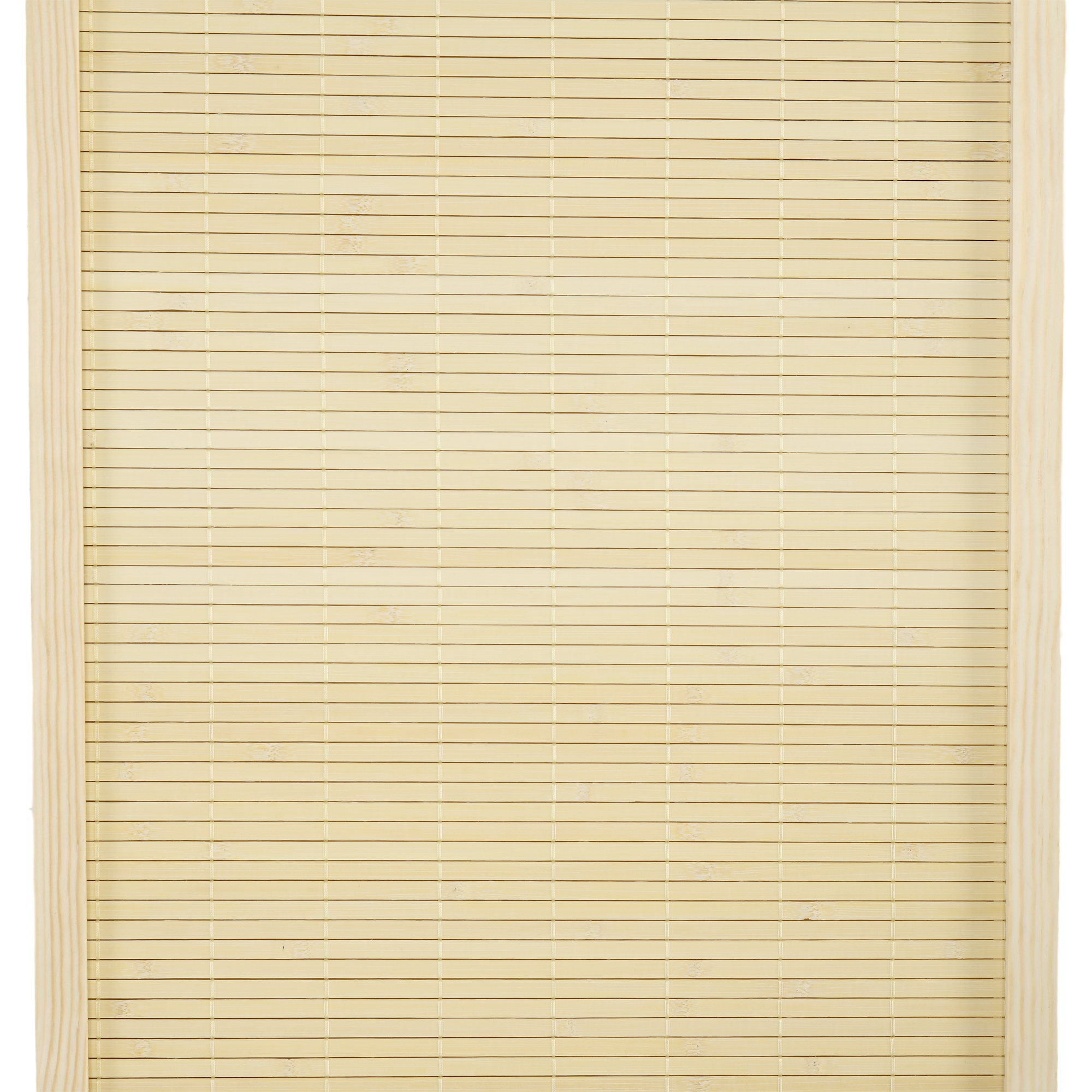 Paravent 4-teilig 180 x 180 cm Faltbar Raumteiler Trennwand aus Bambus für Wohnzimmer Natur