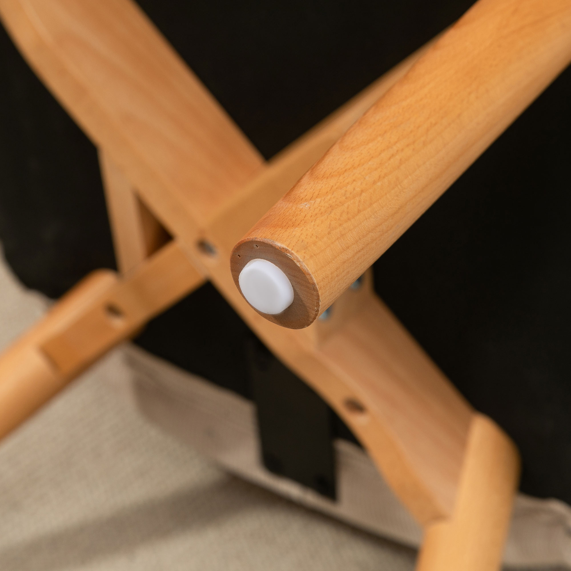 Akzentsessel mit Hocker, Relaxsessel in Cord-Optik, Armlehnstuhl mit Holzbeinen, für Wohnzimmer, Beige