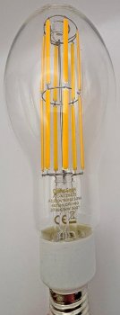 LED Filament-Lampe E27 30W "FHE-30" / 4575lm, 2700K, warmweiß, ØxH 9x24cm