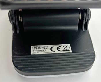 LED Solar Klemmleuchte "SWK 8020" / PIR Bewegungsmelder, 25 LEDs, IP44