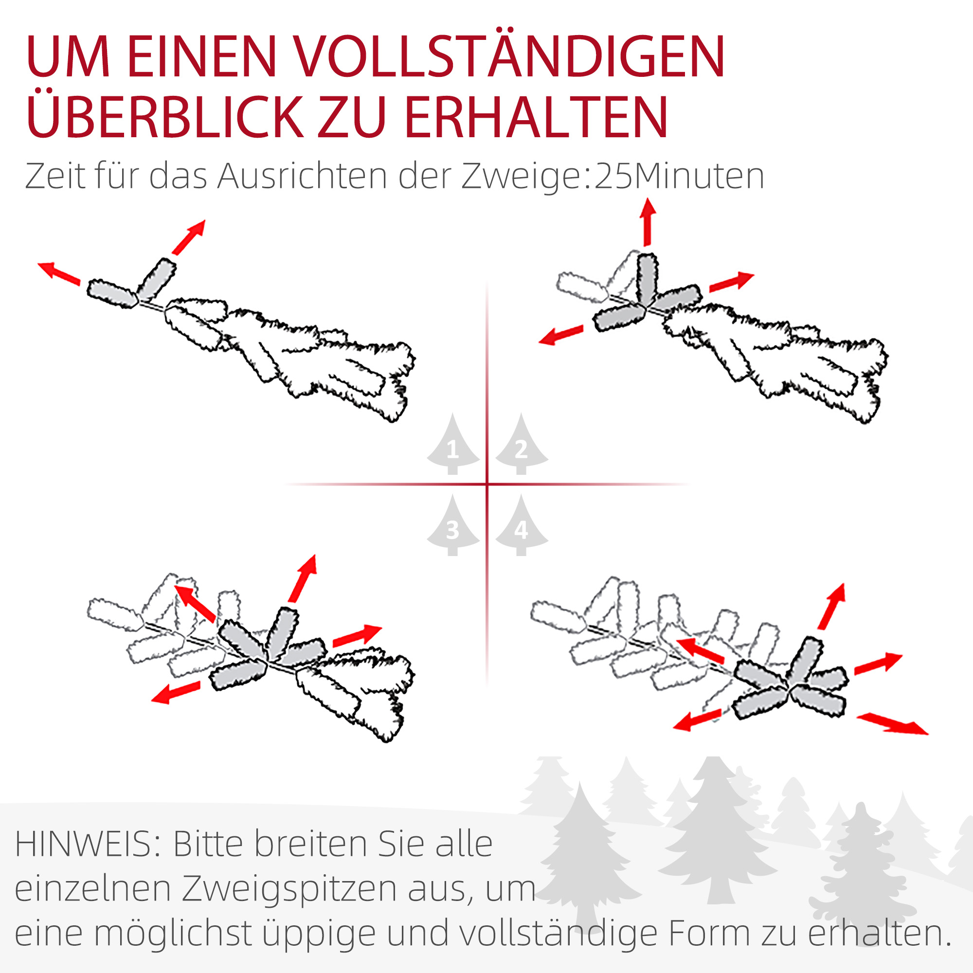 Weihnachtsbaum, schlanke Form, Kunstschnee, dreiteilig, flammhemmend, Metallfuß, 183 cm, Grün