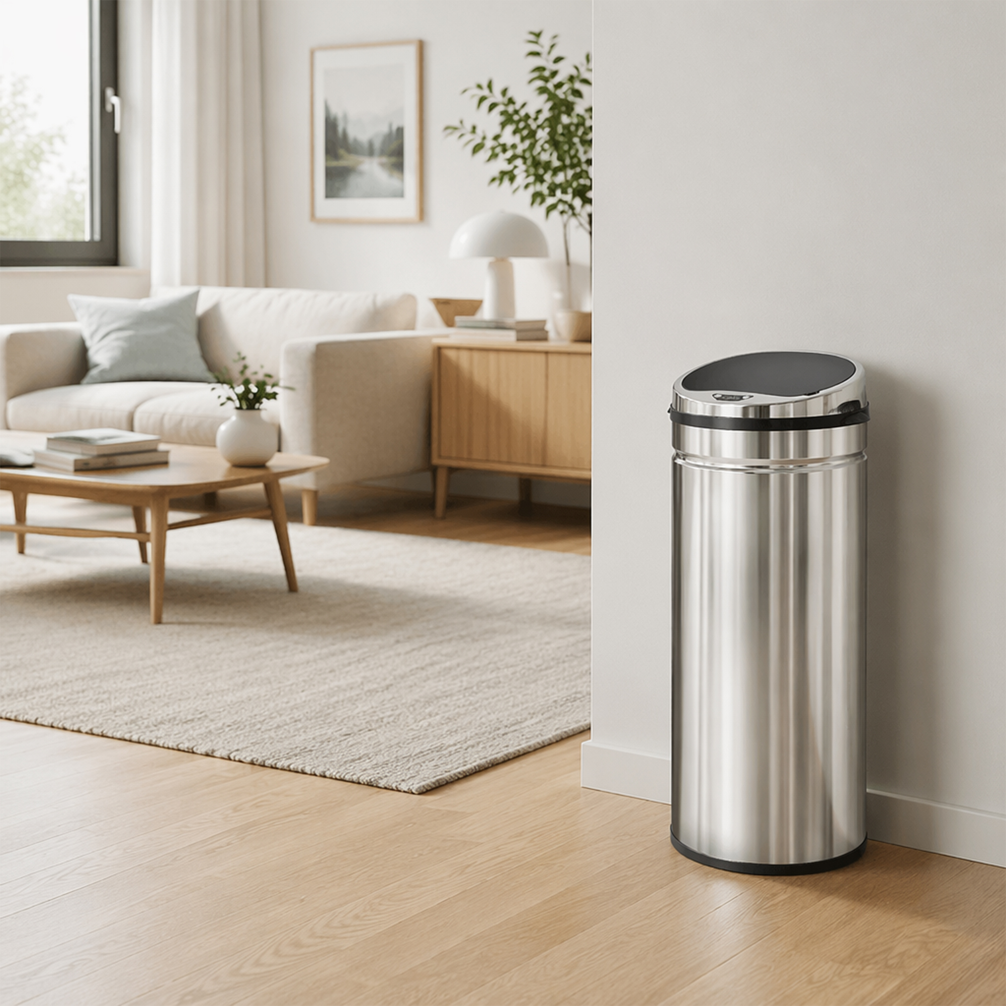 42 L Sensor Mülleimer, Automatischer Abfalleimer, Rostfreier Kücheneimer mit Infrarotsensor, für Küche, Esszimmer