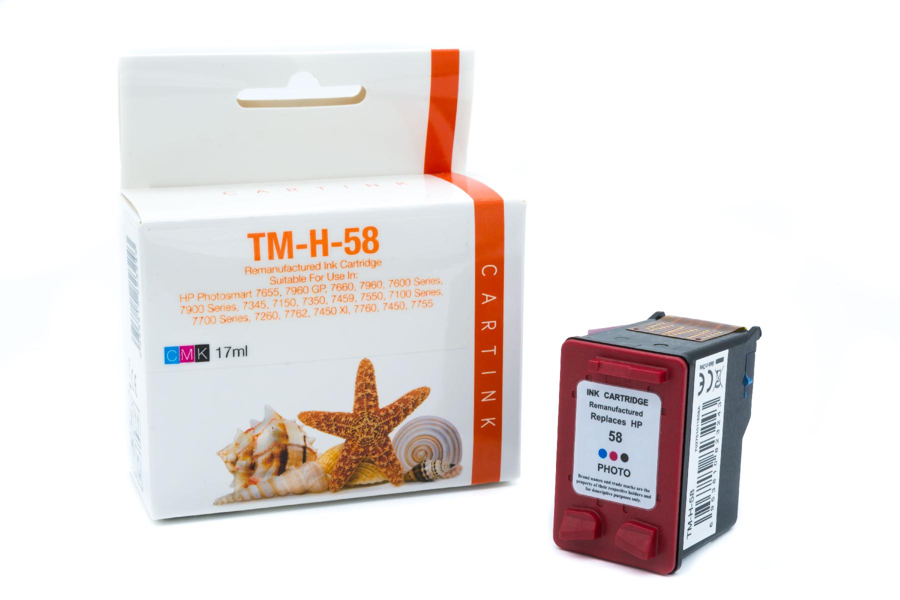 58 Refill Tinte Photo für HP / C6658A / 17