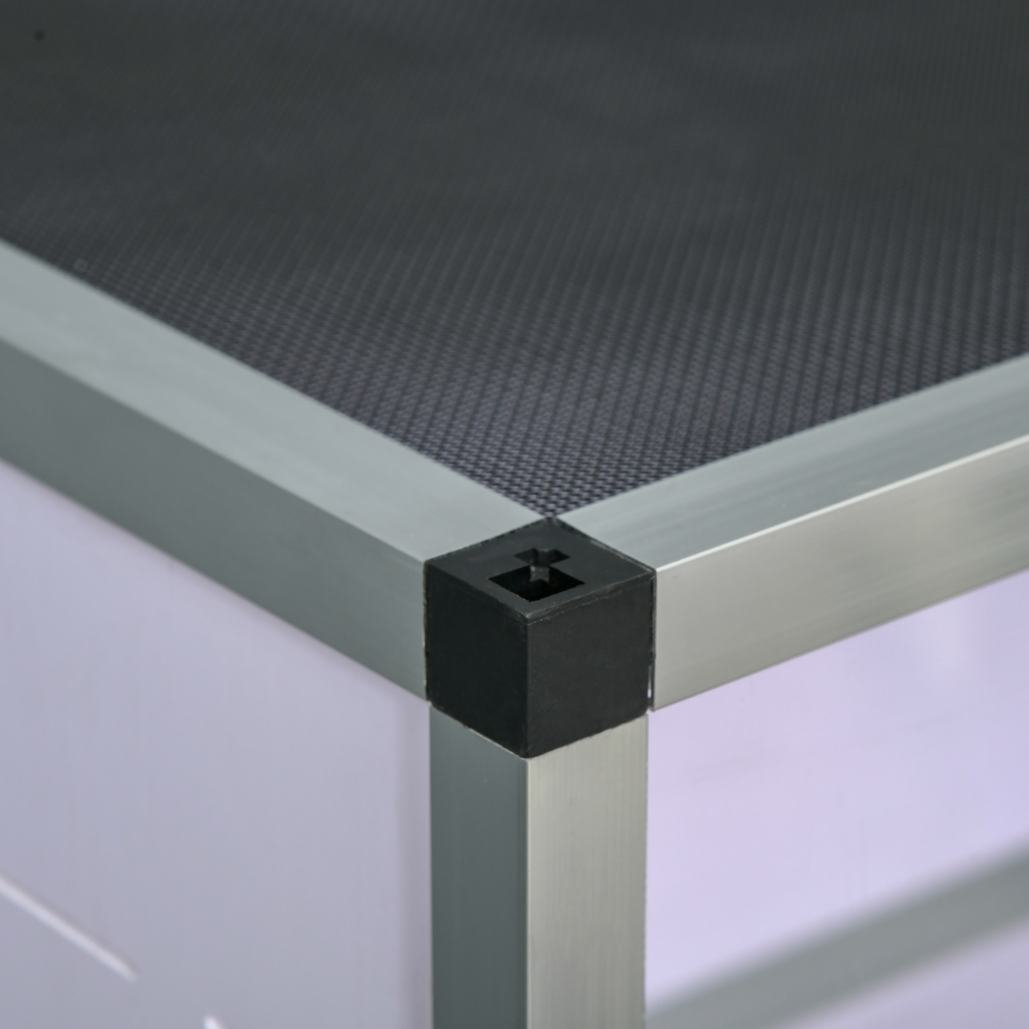 Terrarium aus Aluminium für Reptilien Amphibien Spinnentiere Reptilienzuchtbox Mesh-Terrarium Weiß+Silber+Schwarz 120 x 40 x 40 cm