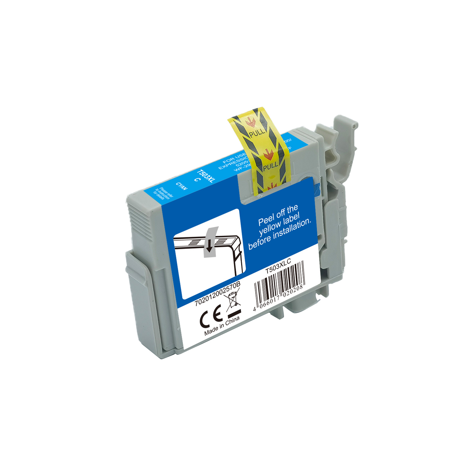T503XLC alternativ Tinte cyan für Epson / C13T09R24010 / 10,2ml / 470 Seiten