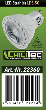 LED Strahler GU10 "LDS-50" grün / 38°, 230V/5W