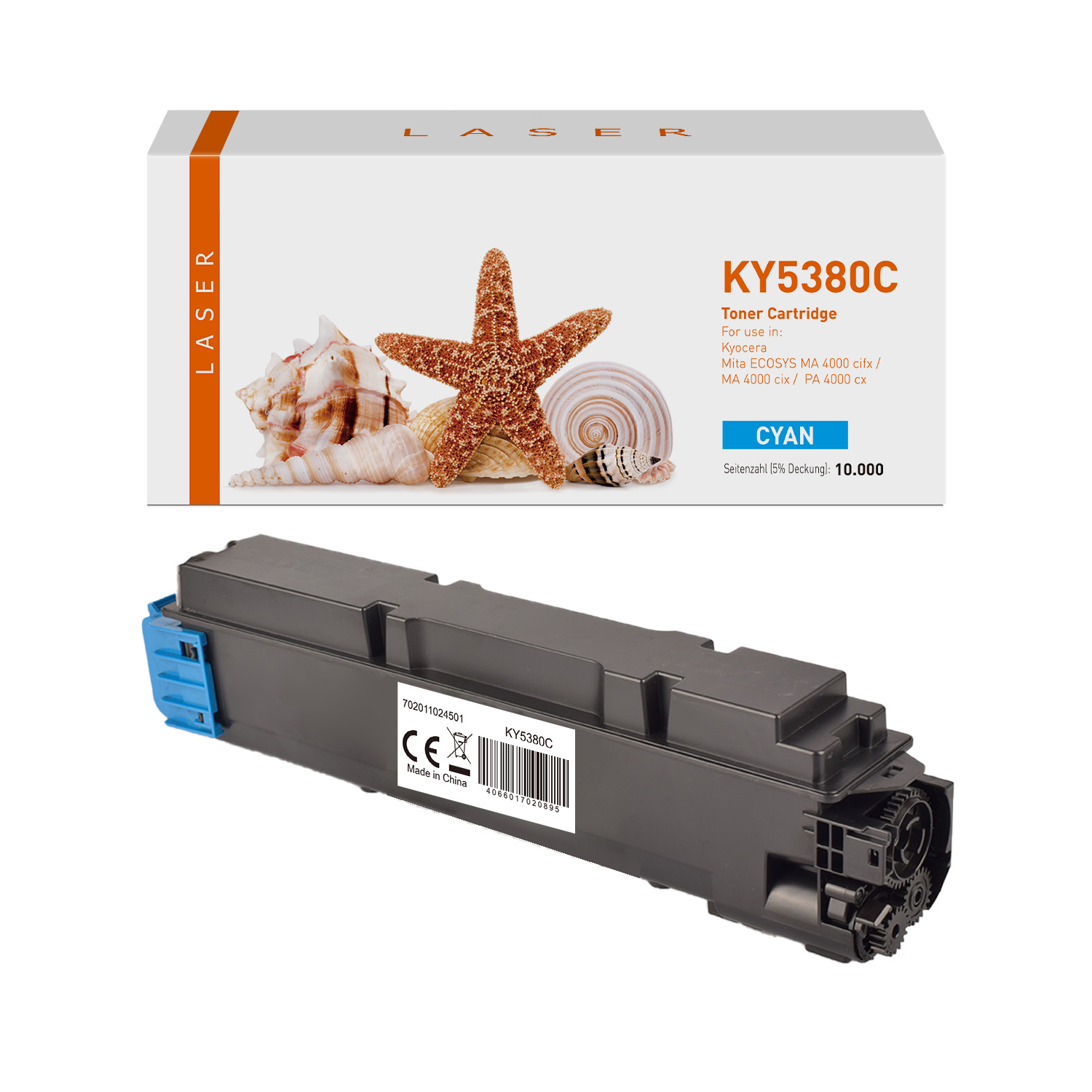 TK5380C alternativ Toner Cyan für Kyocera  / TK5380C / 10.000 Seiten