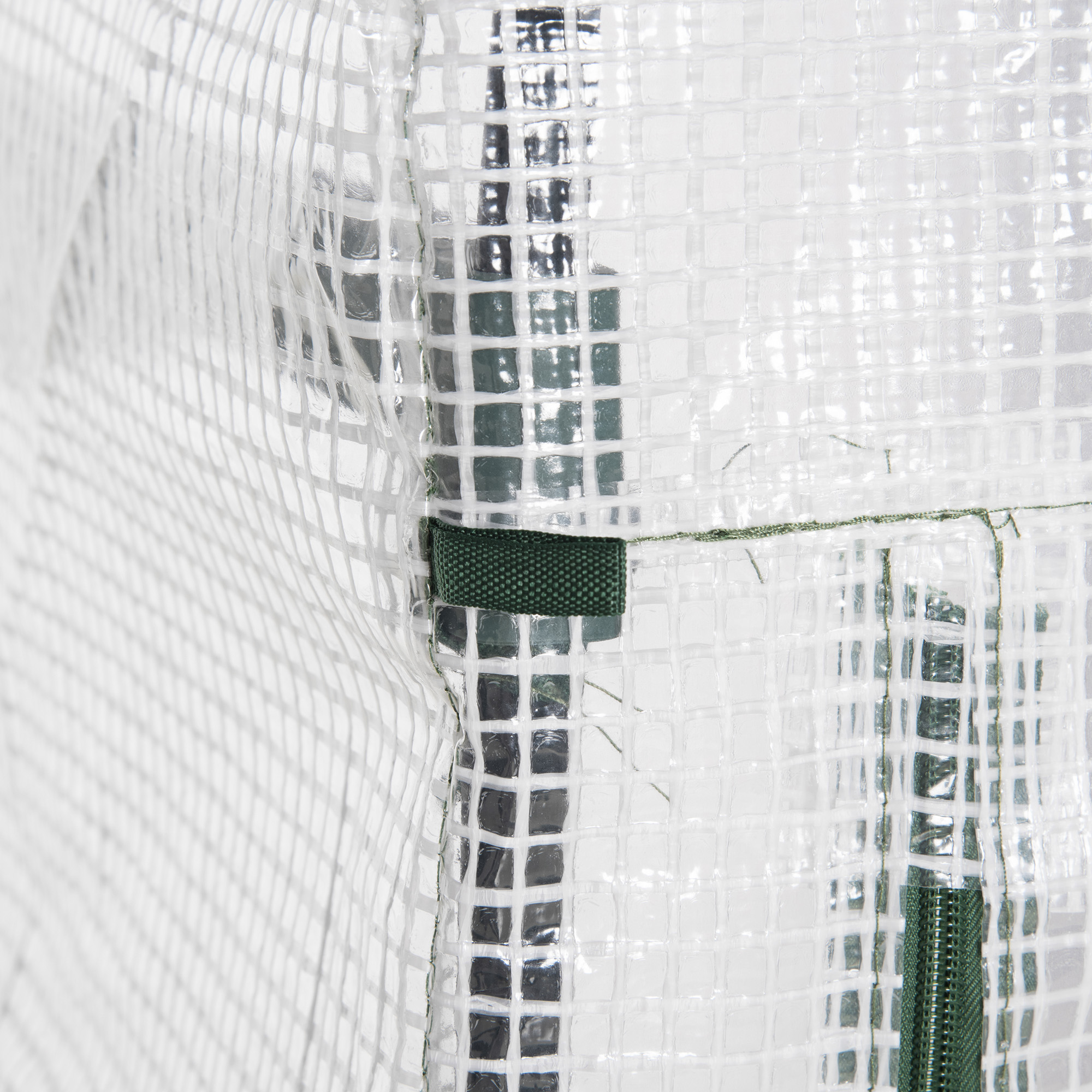 Folien-Gewächshaus, Treibhaus, Mini-Gewächshaus, Pflanzenhaus, Frühbeet, 4 Regalfächer, 70 x 50 x 160 cm, Weiß