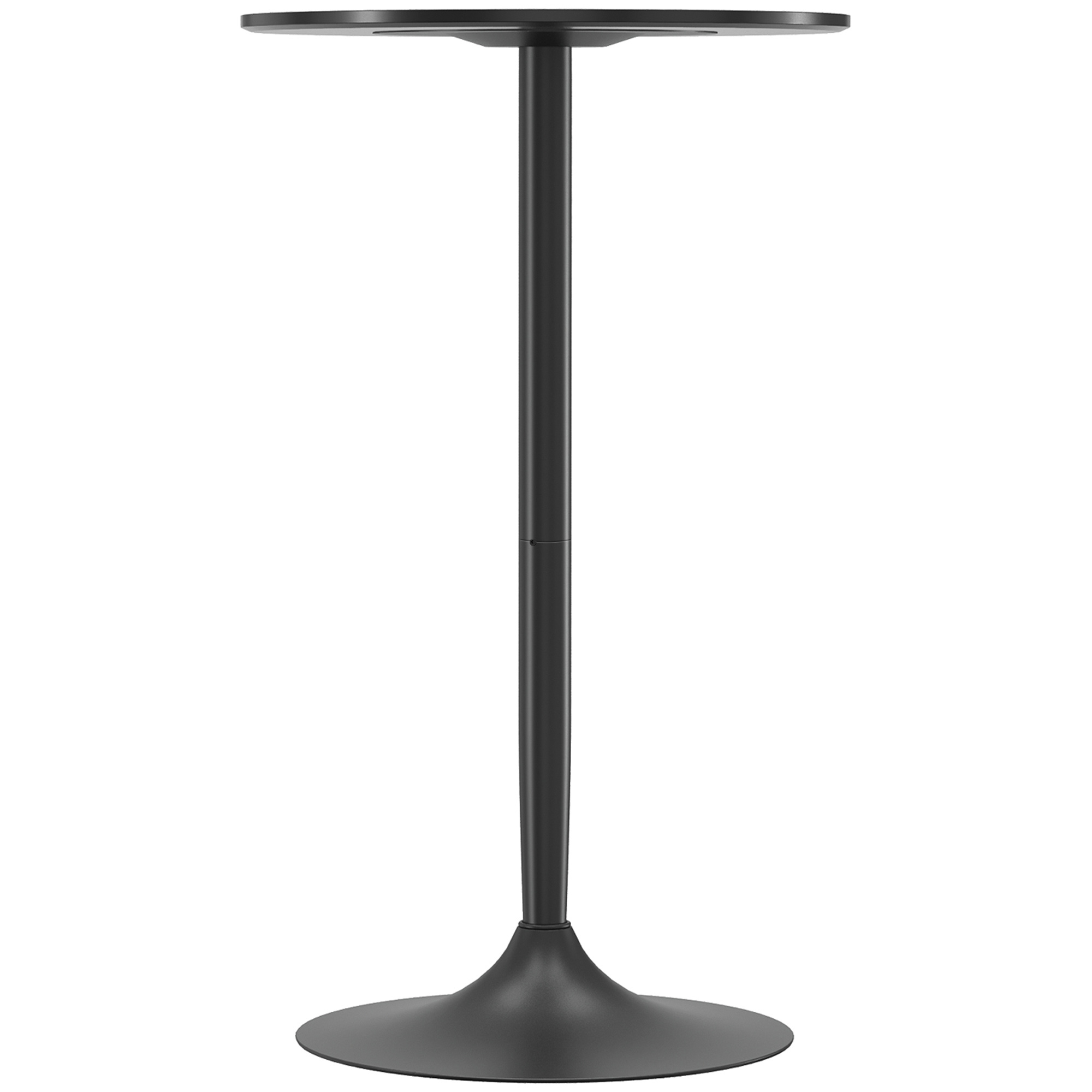 Bartisch Stehtisch, Tisch für 2 Personen, 60 x 60 x 102 cm, Schwarz