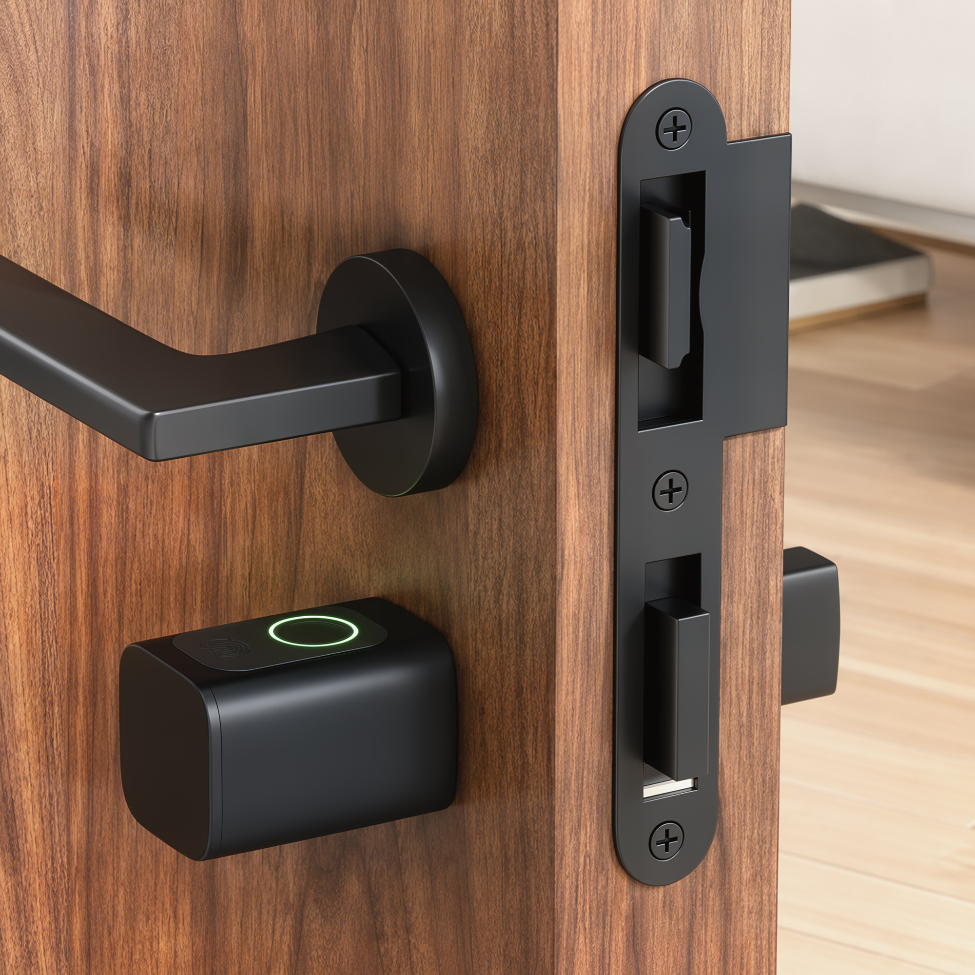 Türzylinder, 5-in-1 mit Fingerabdruck, Code, App, NFC-Karte & Schlüssel, gemeinsamer Zugriff, Bluetooth-Zylinder