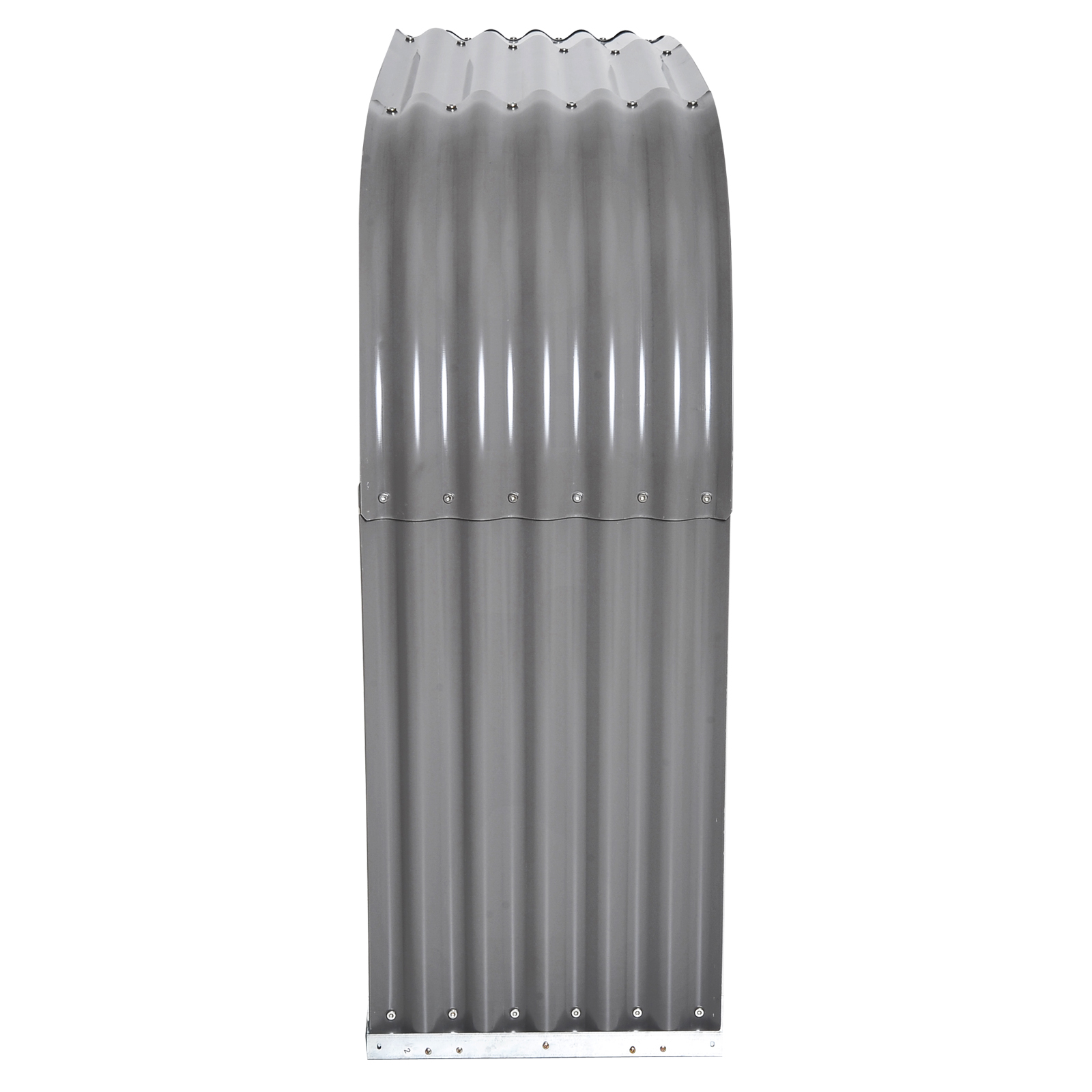 Brennholzregal Holzregal, wetterbeständig, Stahl,  212 cm x 46 cm x 112 cm, Grau