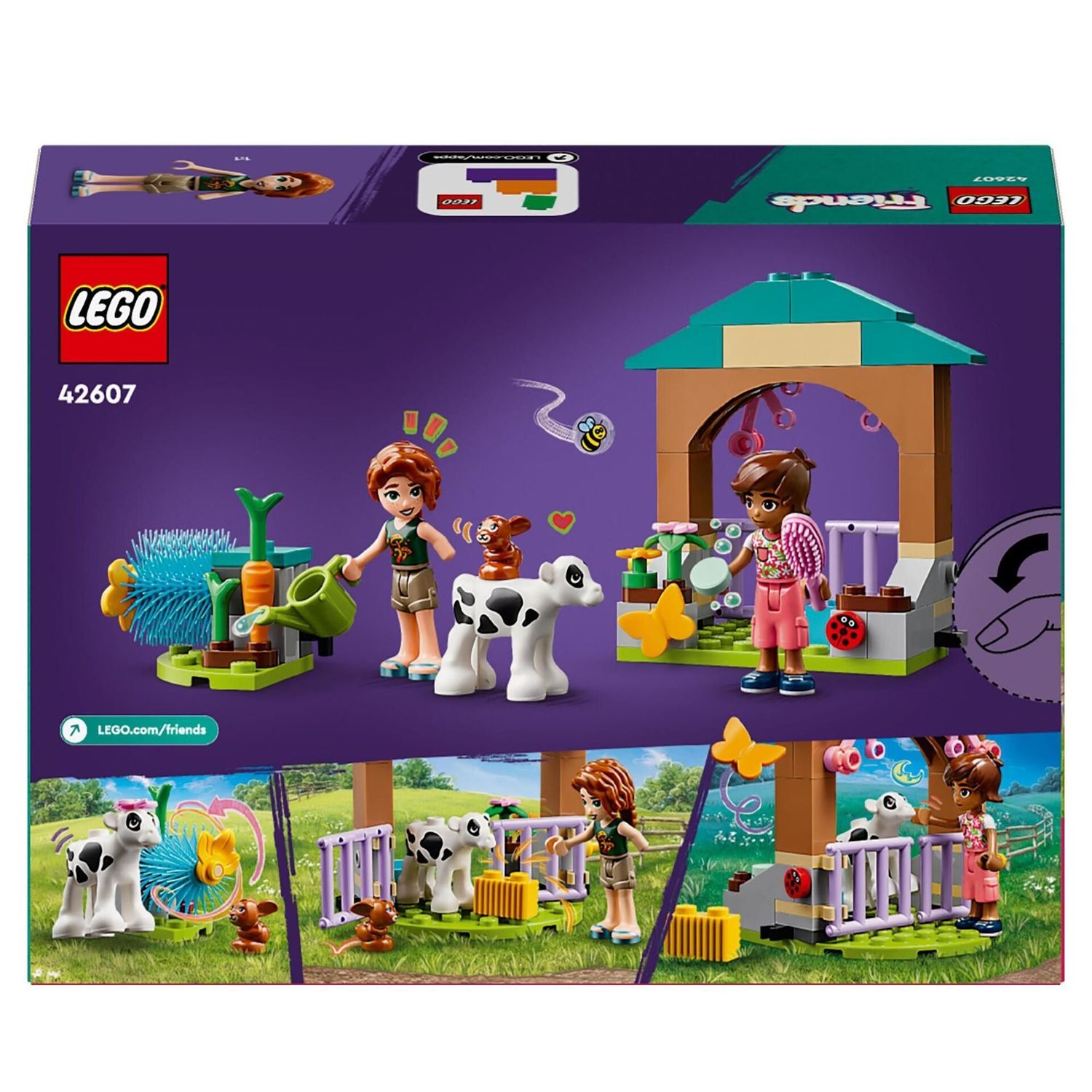 LEGO® 42607 - Friends Autums Kälbchenstall (79 Teile)