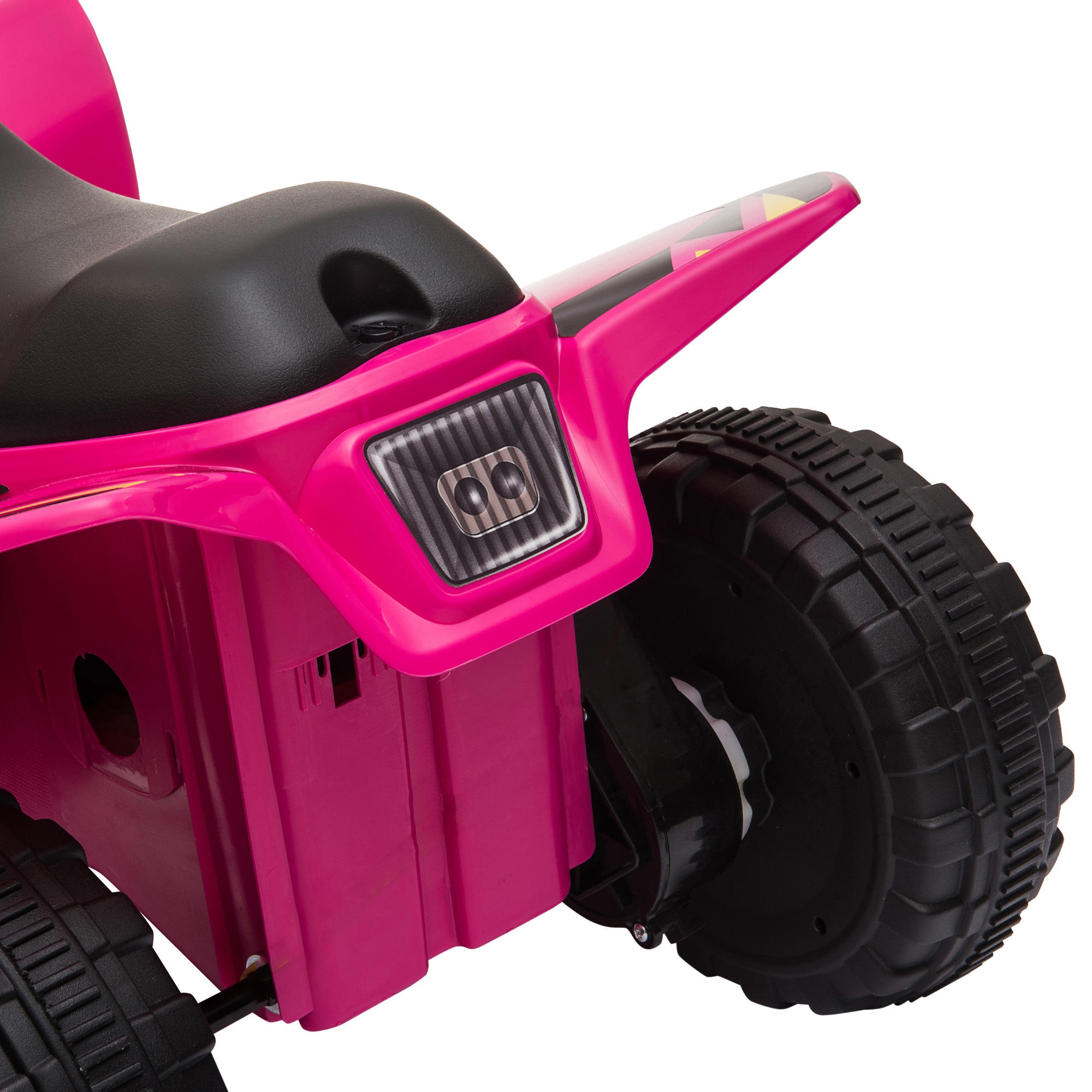 Kinder Quad Elektro 6V Kinderquad mit Vorwärts-, Rückwärtsfunktion für Kinder 1,5-3 Jahre bis 20 kg Rosa