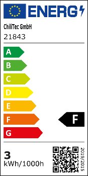 LED-Einbauleuchte "Flat-26" warmweiß / 80x26mm, 3W, 370lm, weißes Gehäuse