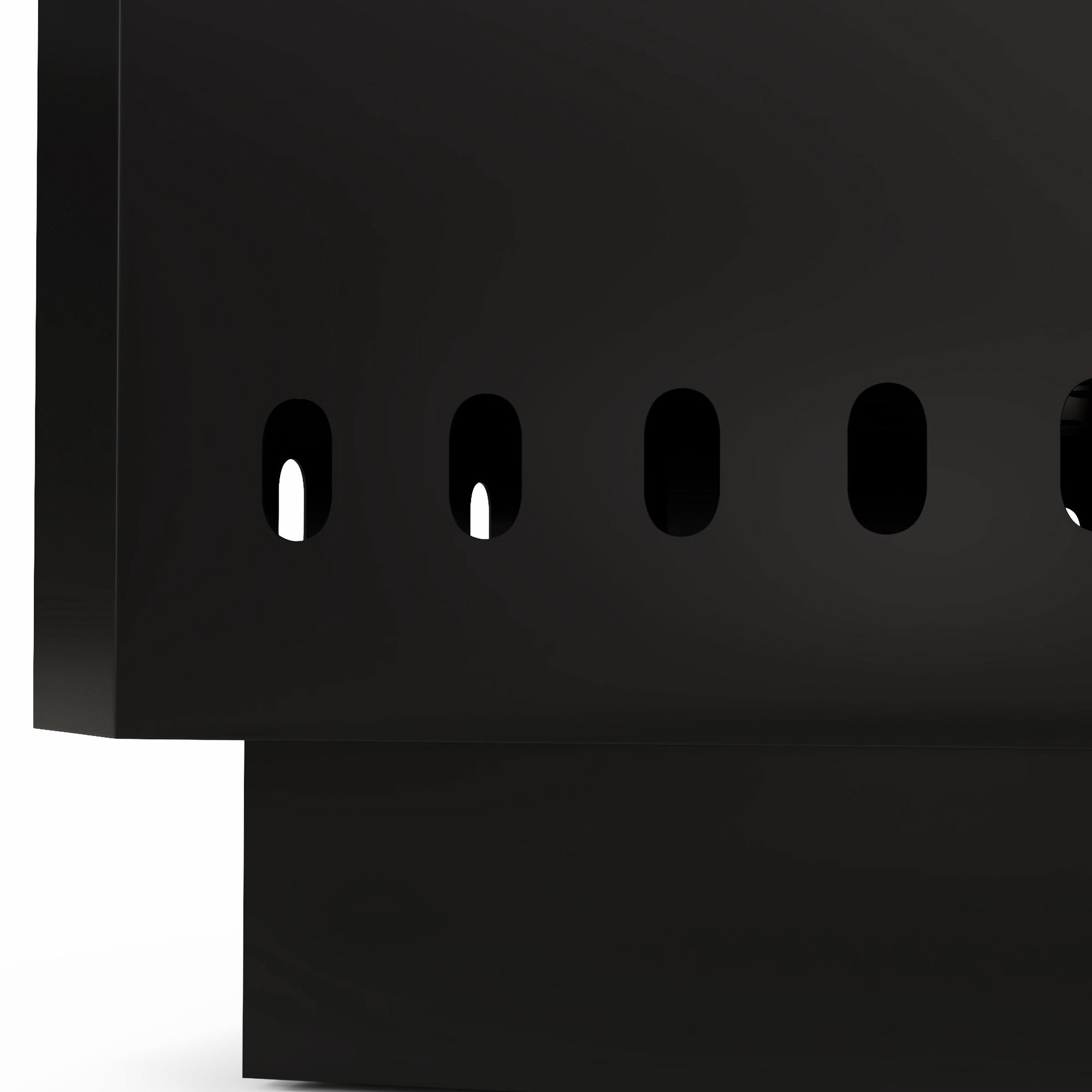 Feuerschale Feuerstelle, inkl. Schürhaken, 48 x 48 x 41 cm, Schwarz