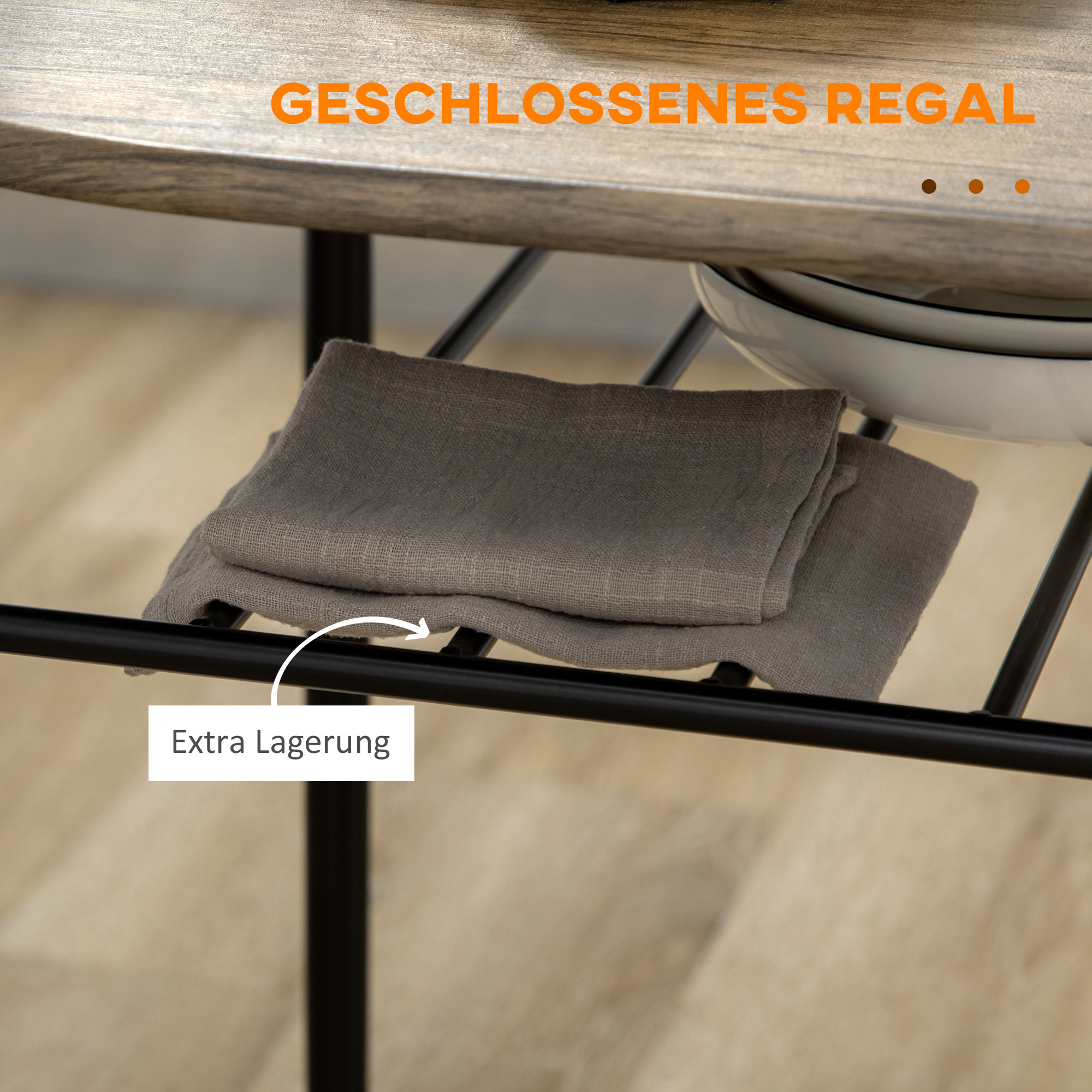 Bistro-Set Esstisch Küchentisch mit Stühlen Set, 1 Tisch, 2 Stühle, 80 cm x 53 cm x 74,5 cm, Schwarz