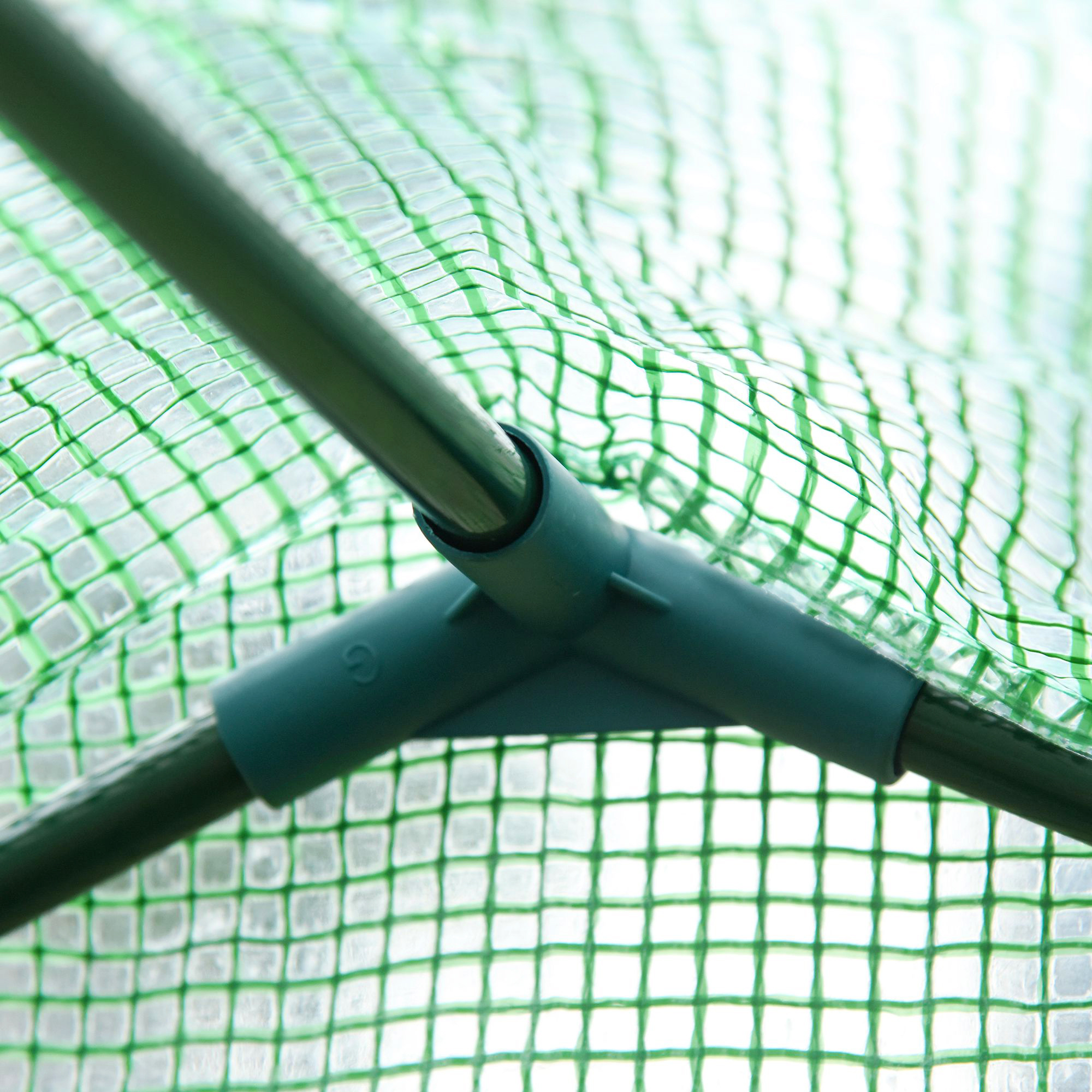 Foliengewächshaus Tomatengewächshaus Treibhaus Frühbeet mit Fenster und Tür Grün Stahl Kunststoff 180 x 100 x 168 cm