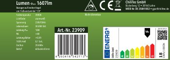 LED Unterbauleuchte "Arusha" schwarz / USB A+C PD, 60cm, Licht warmweiß
