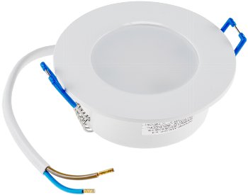LED-Einbauleuchte "Flat-30 FR-R" 4200K / Ø85x30mm, 5W, 500lm, IP44, rund, weiß
