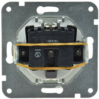 DELPHI Schutzkontakt-Steckdose, weiß / 250V~/ 16A, Steckanschluss, OHNE Rahmen