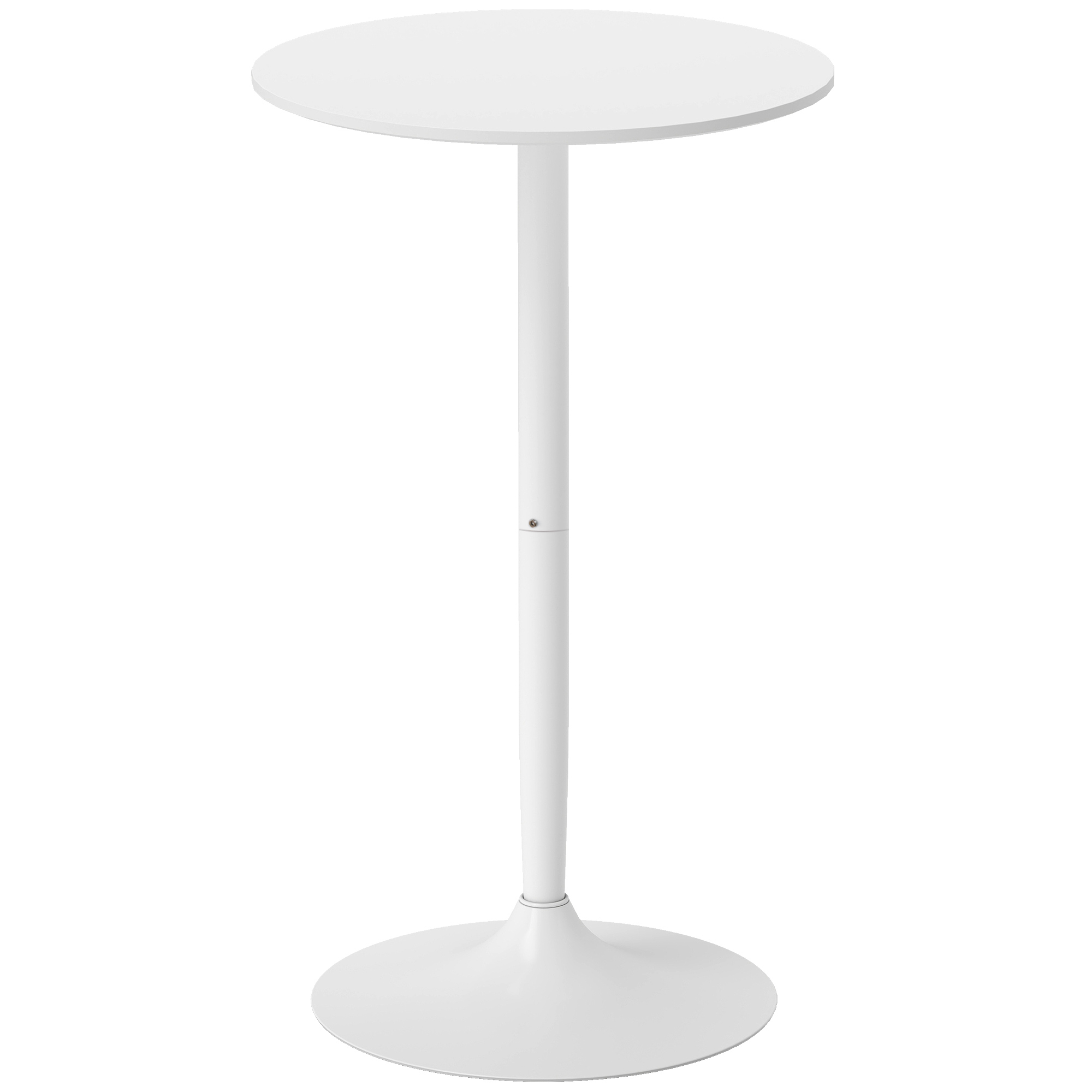 Bartisch Stehtisch, Tisch für 2 Personen, 60 x 60 x 102 cm, Weiß