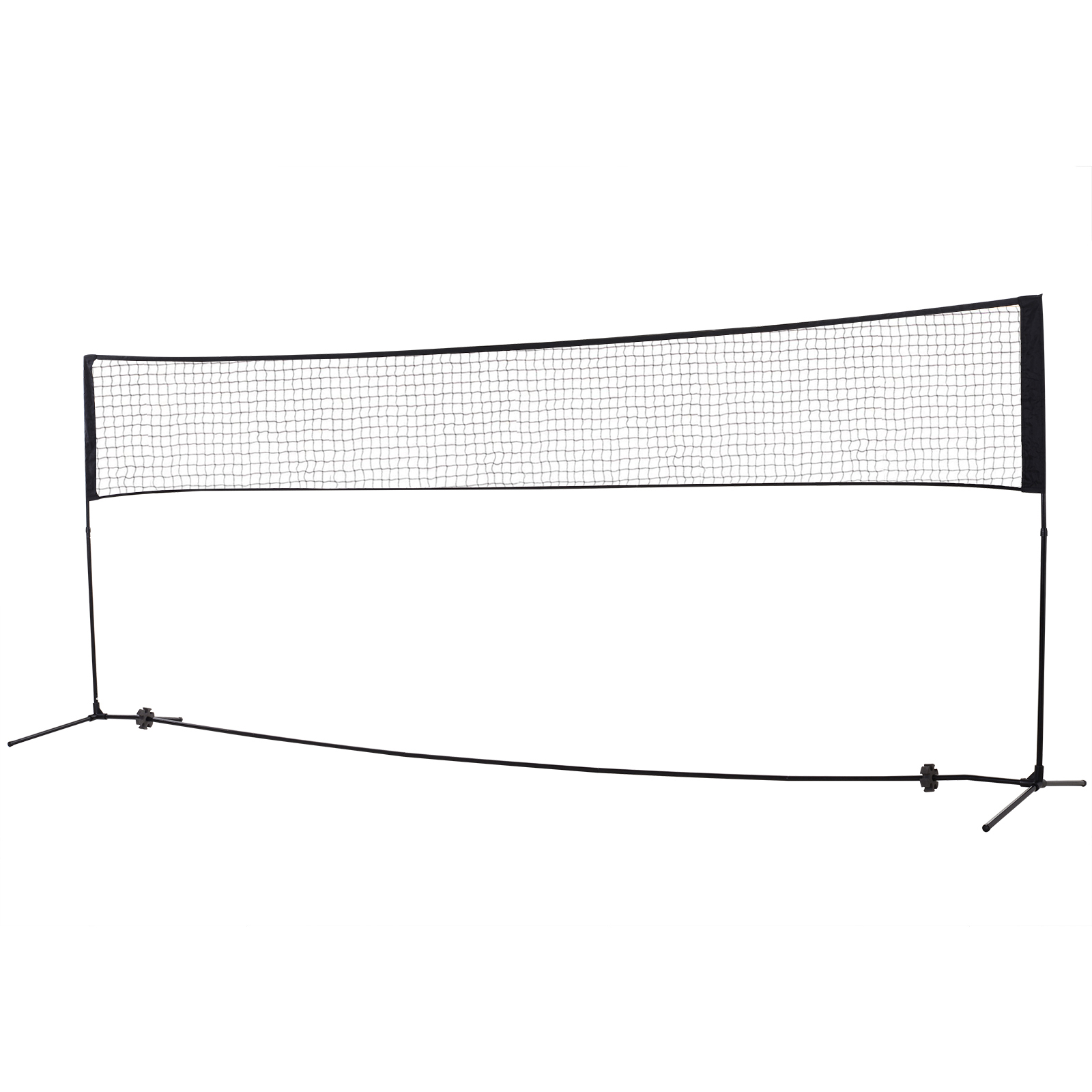 Badmintonnetz 2-Fach-höhenverstellbar Volleyballnetz Tennisnetz Transporttasche 94/158cm Schwarz+Grün