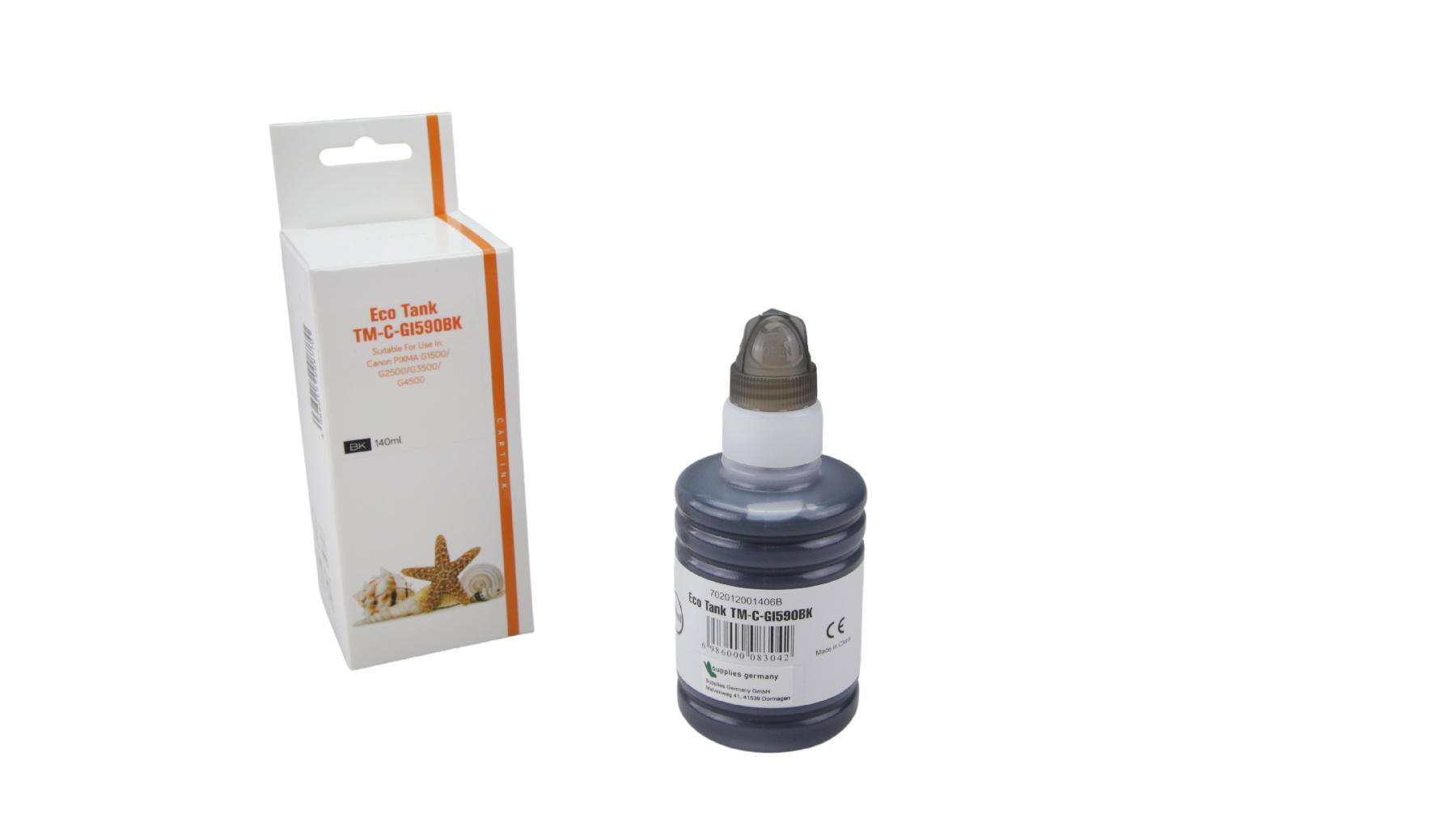 GI590BK Eco Tank Nachfüllflasche black für Canon / GI590BK / 140ml
