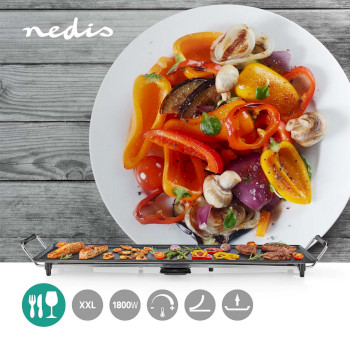 Teppanyaki-Tischgrill | Backfläche (L x B): 90 x 23 cm | 5 Wärmeeinstellungen