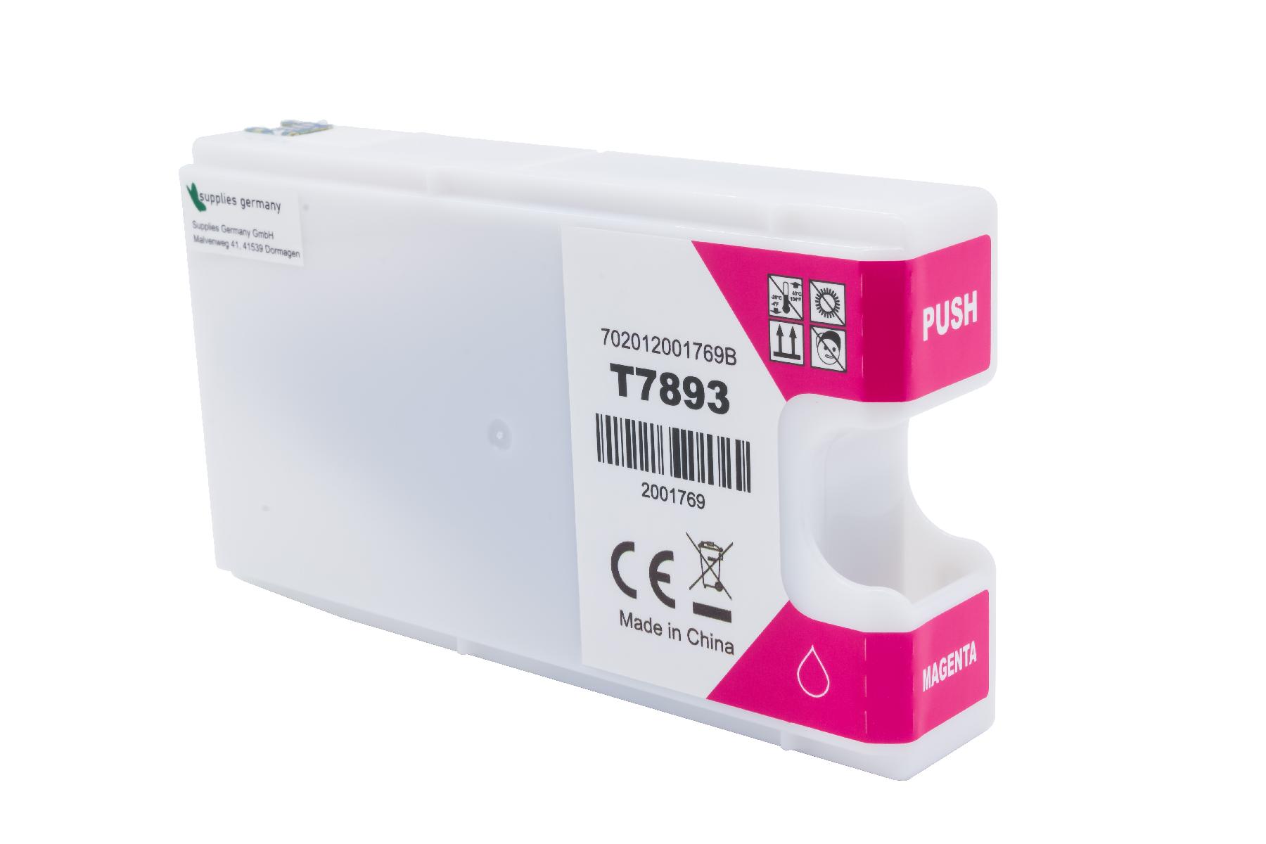 T7893 alternativ Tinte magenta für Epson / C13T789340 / 35ml