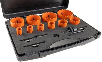 Lochsägen Set "Profi" 15-teilig, 19-74mm, inkl. Transportkoffer