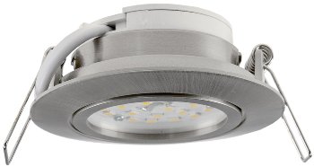 LED-Einbauleuchte "Flat-32dim" warmweiß, 80x32mm, 5W, 590lm, Edelstahl gebürstet