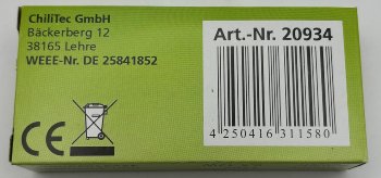 LED-Trafo "CT-12E-V2", 0,5-12W eckig / Ein 220-240V, Aus 12V= Konstantspannung