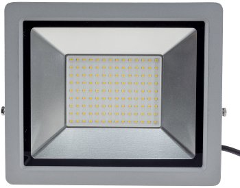 LED-Fluter SlimLine "CTF-SLT 99" silber / 100W, 9230lm, 4000K, neutralweiß, IP44