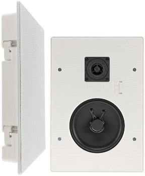 Einbaulautsprecher "CTE-34E",eckig, weiß / 2-Wege, 287x197mm, 120 Watt