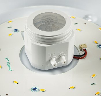 LED Deckenleuchte "TERCEIRA", 12W, 1060lm, 3000K, PIR-Bewegungsmelder