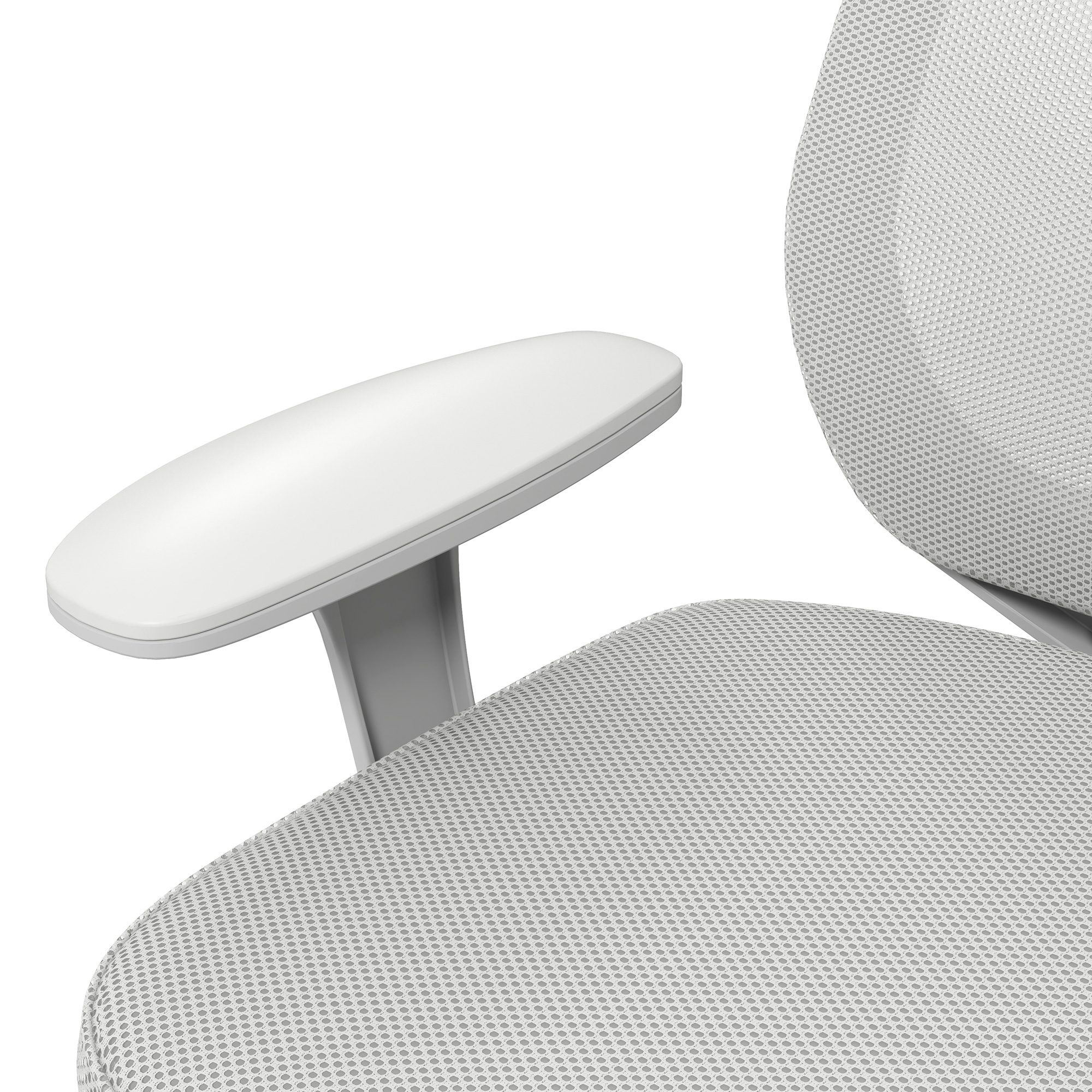 Bürostuhl, Ergonomisch Schreibtischstuhl mit Drehfunktion, Höhenverstellbar 55 x 48 x 82,5-94,5 cm Grau