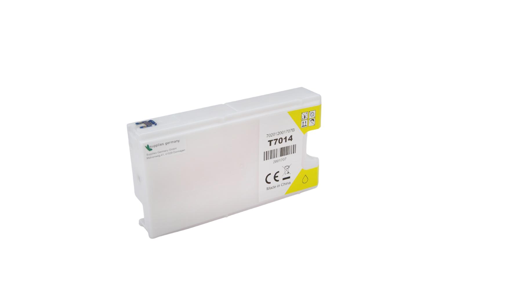T7014 alternativ Tinte yellow für Epson / C13T70144010 / 34,2ml