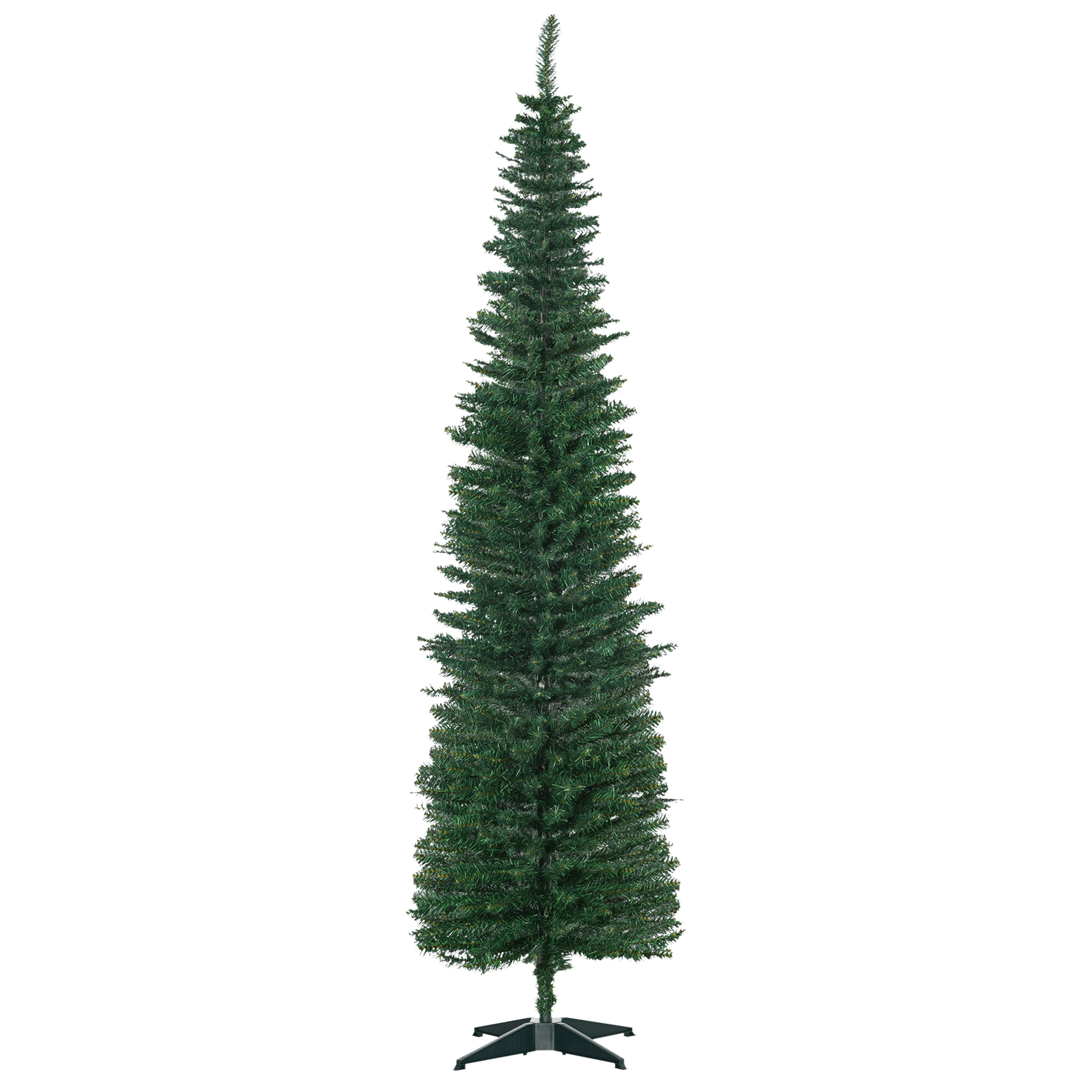 Weihnachtsbaum künstliche Künstliche Tanne Christbaum, inkl Ständer Weihnachtsstern 2,1 m, Grün