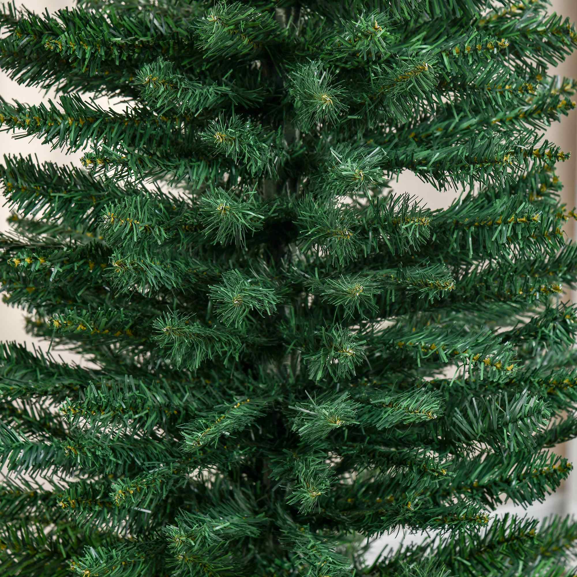 Weihnachtsbaum künstliche Künstliche Tanne Christbaum, inkl Ständer Weihnachtsstern 2,1 m, Grün